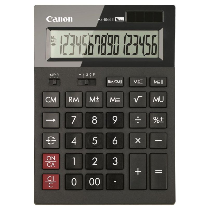 превью Калькулятор настольный Canon AS-888 II 16-разрядный черный