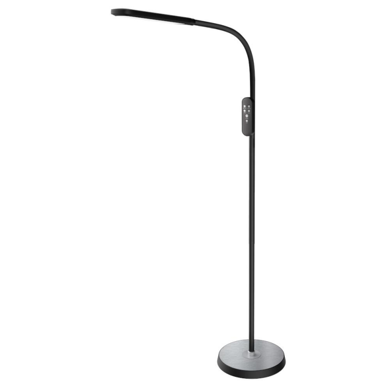 превью Торшер Светильник Camelion KD-871F C02 черный, LED, 15Вт, с ИК пультом ДУ