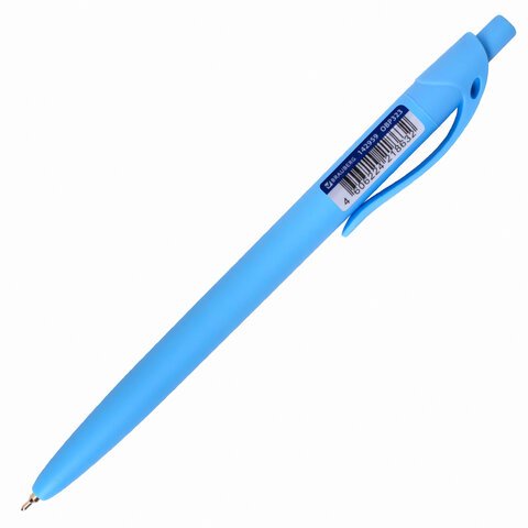 Ручка шариковая масляная автоматическая BRAUBERG «FRUITY Pastel», СИНЯЯ, корпус soft-touch, узел 0.7 мм, линия письма 0.35 мм, 142959