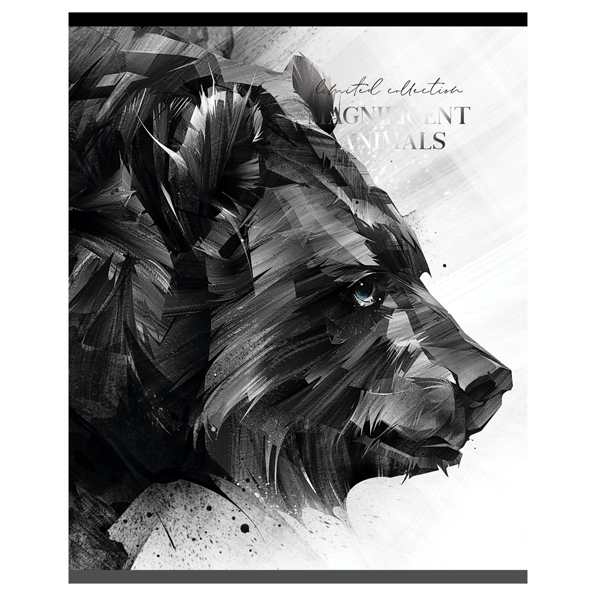 Тетрадь 80л., А5, клетка Greenwich Line «Magnificent animals», матовая ламинация, тиснение фольгой 70г/м2