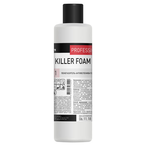 превью Пеногаситель-антивспениватель 1 л, PRO-BRITE KILLER FOAM, концентрат