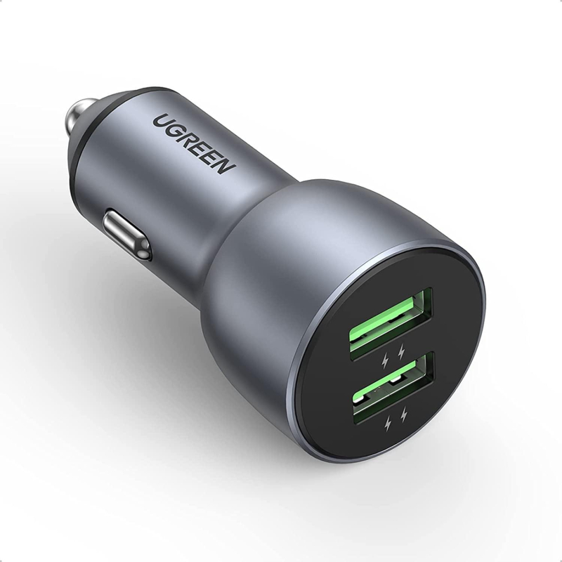 превью Зарядное устройство Ugreen CD213 2х USB-A. QC 3.0. 36 Вт (10144)