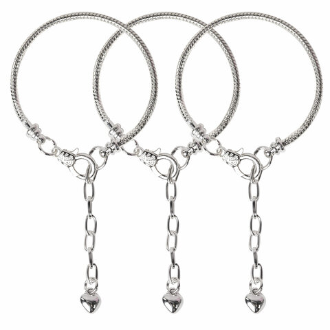 Набор для создания бижутерии и украшений 66 элементов Аквамарин, бусины, браслеты, подвески, BRAUBERG KIDS