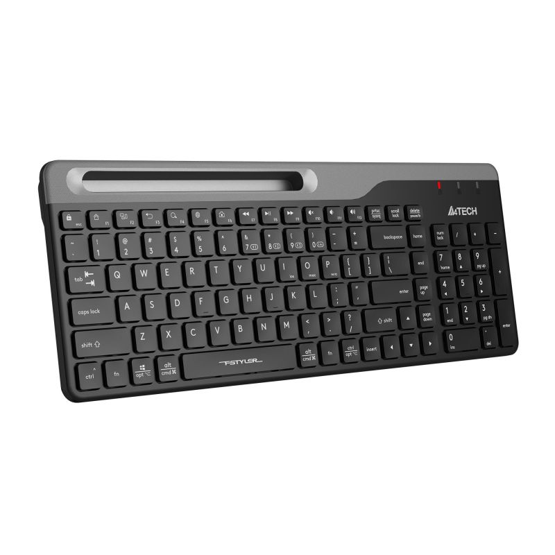 Клавиатура A4Tech Fstyler (FBK25 BLACK) черн/сер/USB/беспроводн/BT/Radio