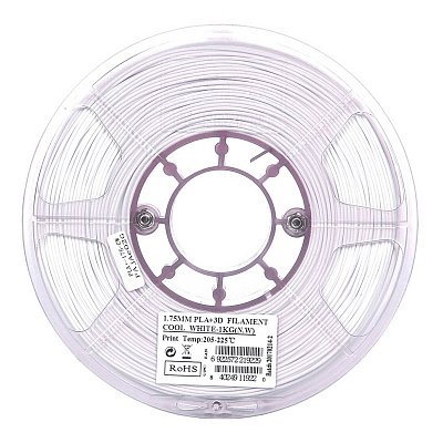 Пластик PLA+ для 3D-принтера ESUN белый 1.75 мм 1 кг