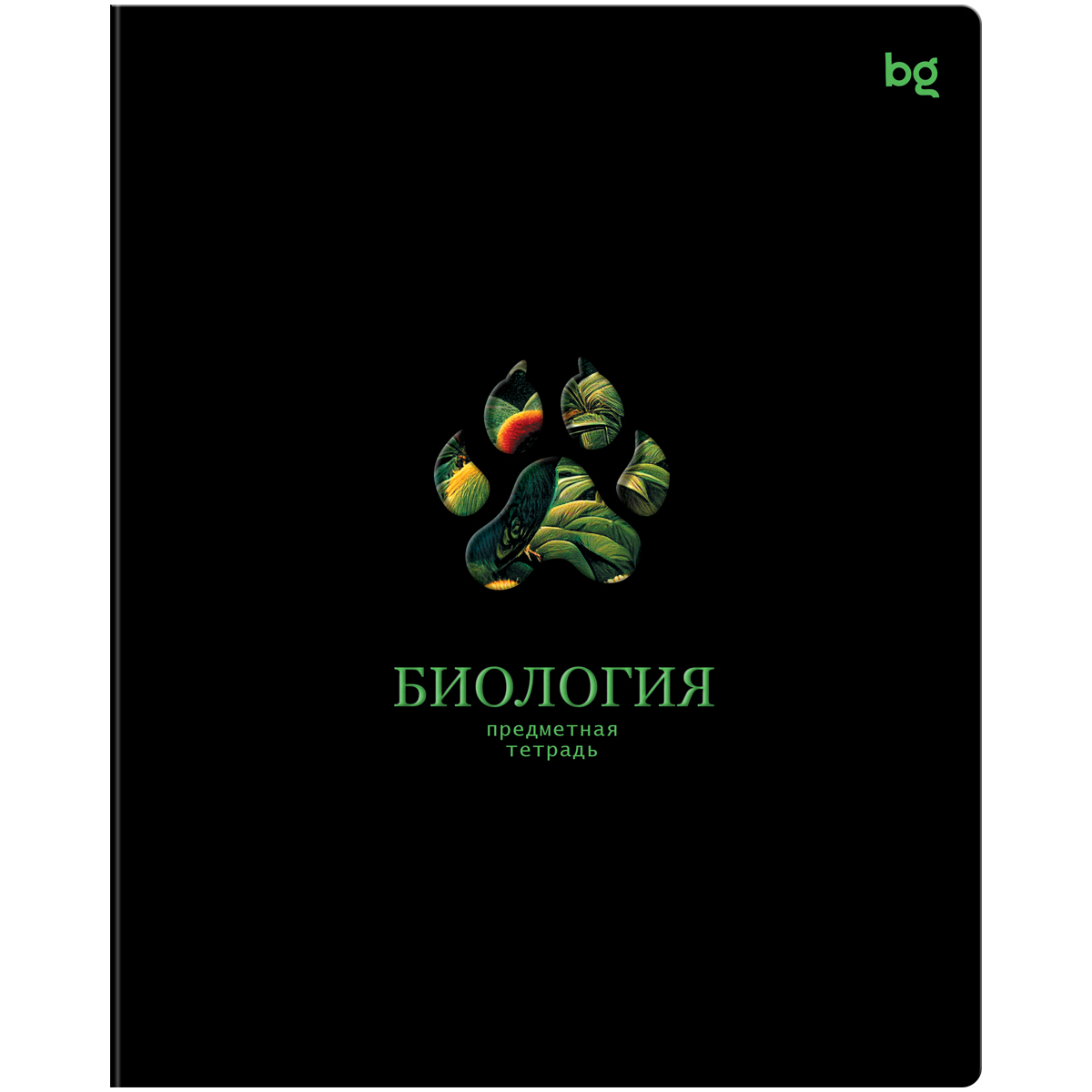 превью Тетрадь предметная 48л. BG «Информационное поле» - Биология, soft-touch ламинация, выб. лак
