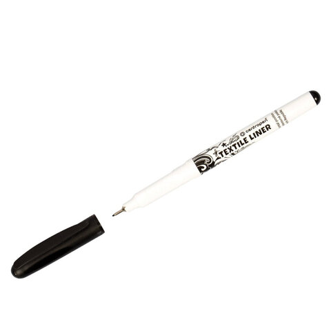 Маркер для ткани Centropen «Textile Liner 2639» черный, 0.6-0.8мм, игольчатый пишущий узел