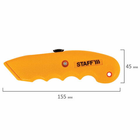 Нож универсальный мощный STAFF PROавтофиксатор с 3 положениямиABS-пластик238733