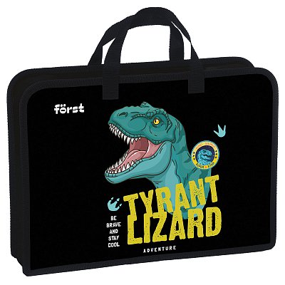 Папка с ручками 1 отделение, А4 Först «Cool adventure», 340×245×75мм, пластик, на молнии