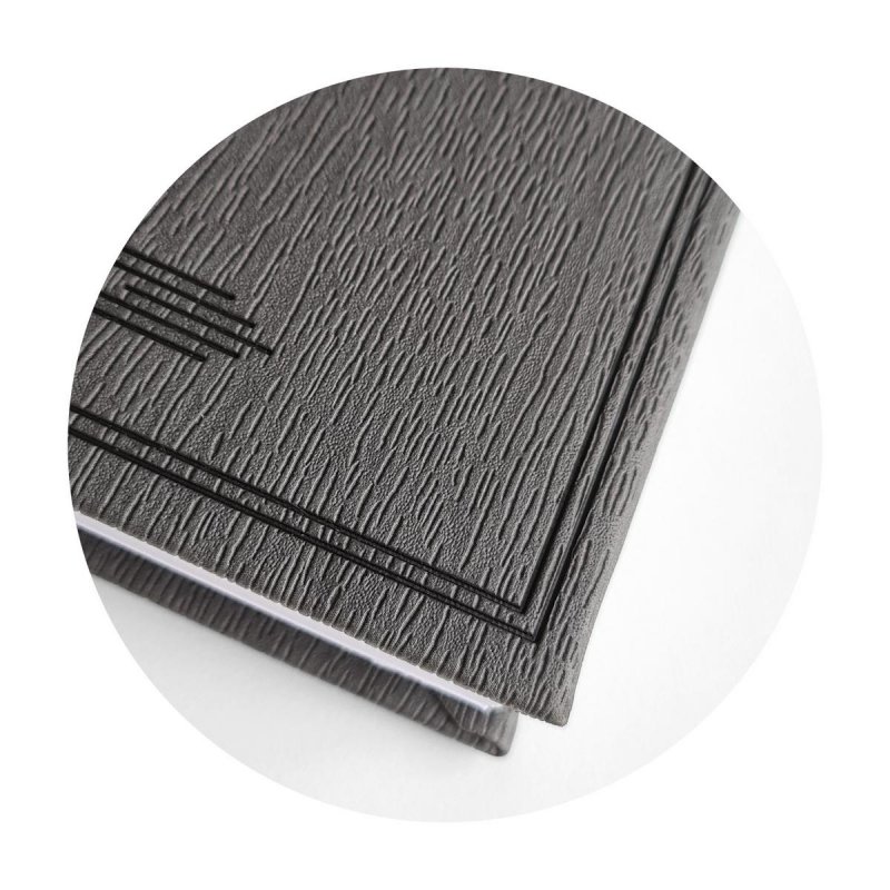 Ежедневник датированный 2022 год Infolio Wood искусственная кожа А5 176 листов темно-серый