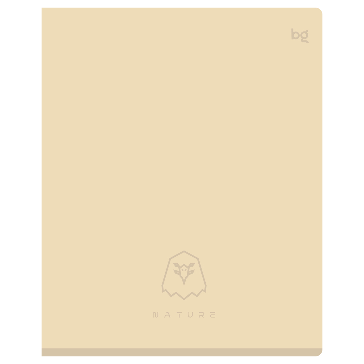 Тетрадь 48л., А5, клетка BG «Nature», soft-touch ламинация