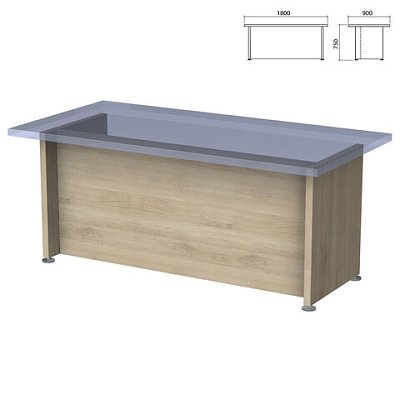 Каркас стола письменного «Приоритет» (1800×900х750 мм), кронберг, К-904