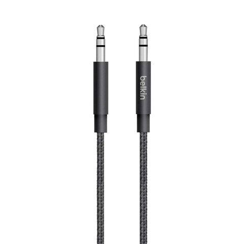 превью Кабель Jack 3.5 mm -Jack 3.5 mm 1.8 м BELKIN, для передачи аналогового аудиосигнала, AV10164bt04-BLK