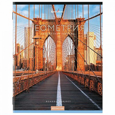 Тетрадь предметная «КЛАССИКА NEW» 48 л., обложка картон, ГЕОМЕТРИЯ, клетка, BRAUBERG