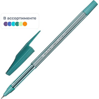 Ручка шариковая неавтомат. Deli Think 0.7мм, масл, син, асс. EQ8-C