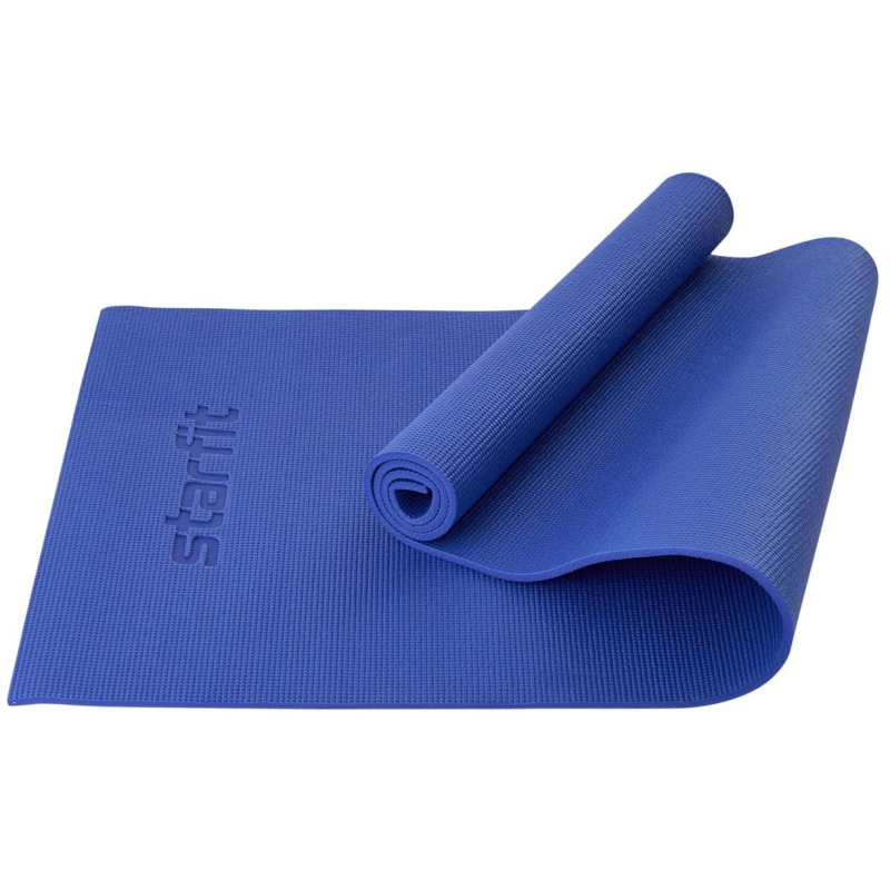 Коврик для йоги STARFIT FM-101 PVC, 0.8 см, 183×61см, темно-син, ЦБ-00001561