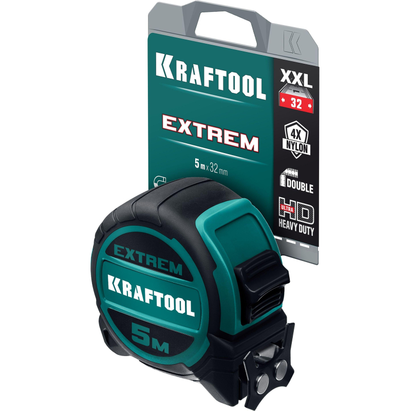 Рулетка со сверх широким полотном KRAFTOOL Extrem, 5 м х 32 мм (34127-5)