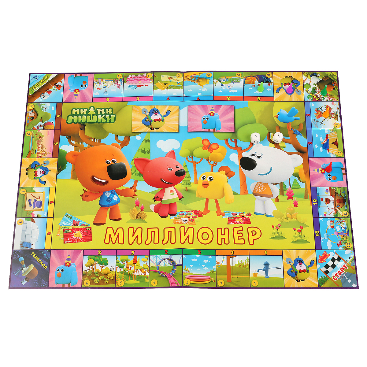 Игра настольная Умные игры «Миллионер. Ми-ми-мишки», картоннная коробка