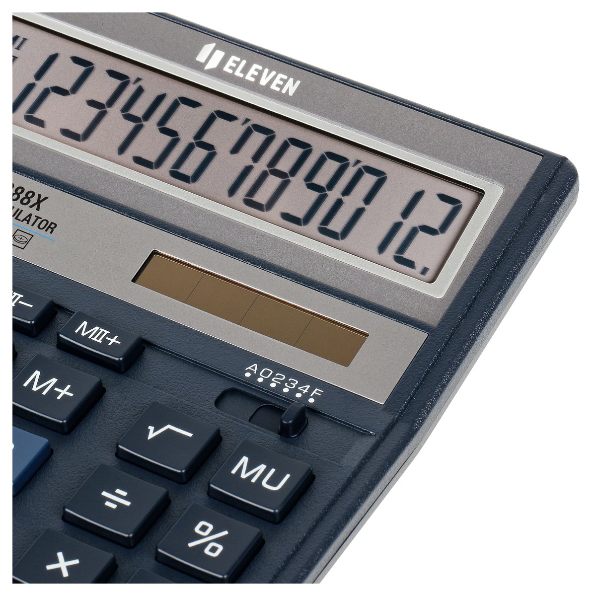 Калькулятор настольный Eleven SDC-888X-BL, 12 разрядов, двойное питание, 158×203×31мм, синий