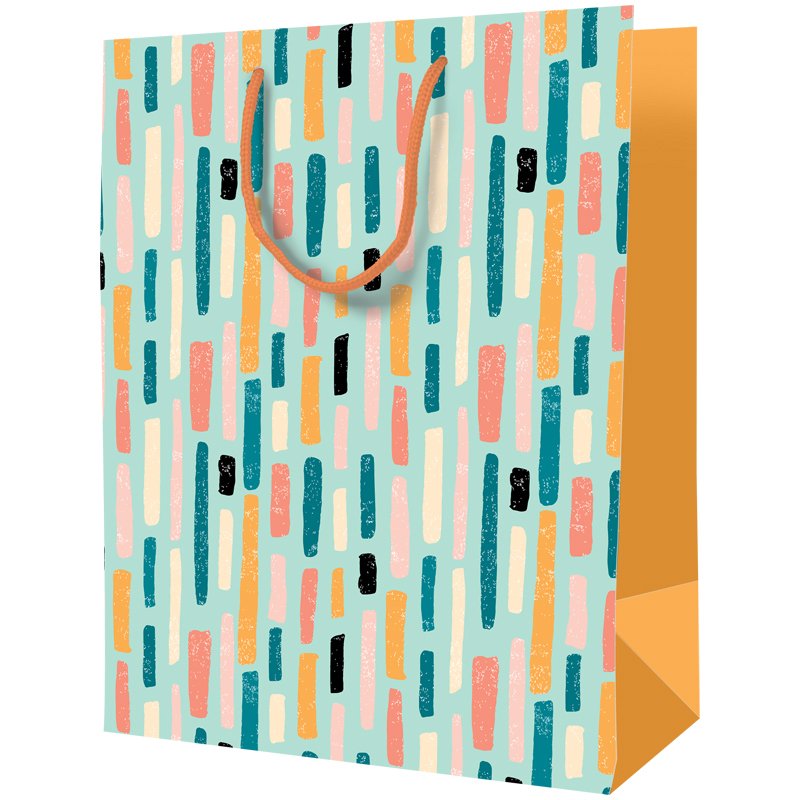 превью Пакет подарочный 18×23×10см ArtSpace «Trendy stripes», ламинированный