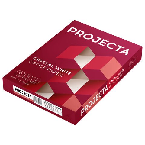 Бумага офисная БОЛЬШОГО ФОРМАТА (297×420)А380 г/м2500лмарка АPROJECTAРоссия168% (CIE)