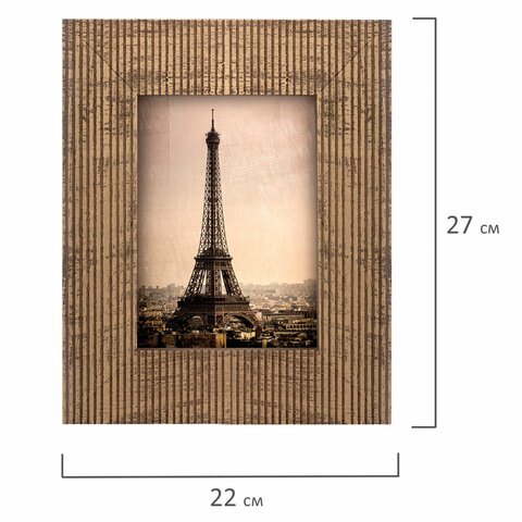 Рамка из мангового дерева BRAUBERG LOFT ANCIENT, фото 13×18см, акриловый экран, 22×27 см