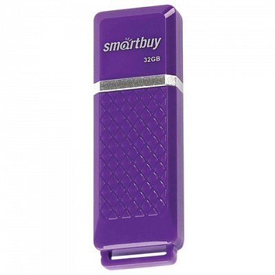 Флэш-диск 32 GB, SMARTBUY Quartz, USB 2.0, фиолетовый