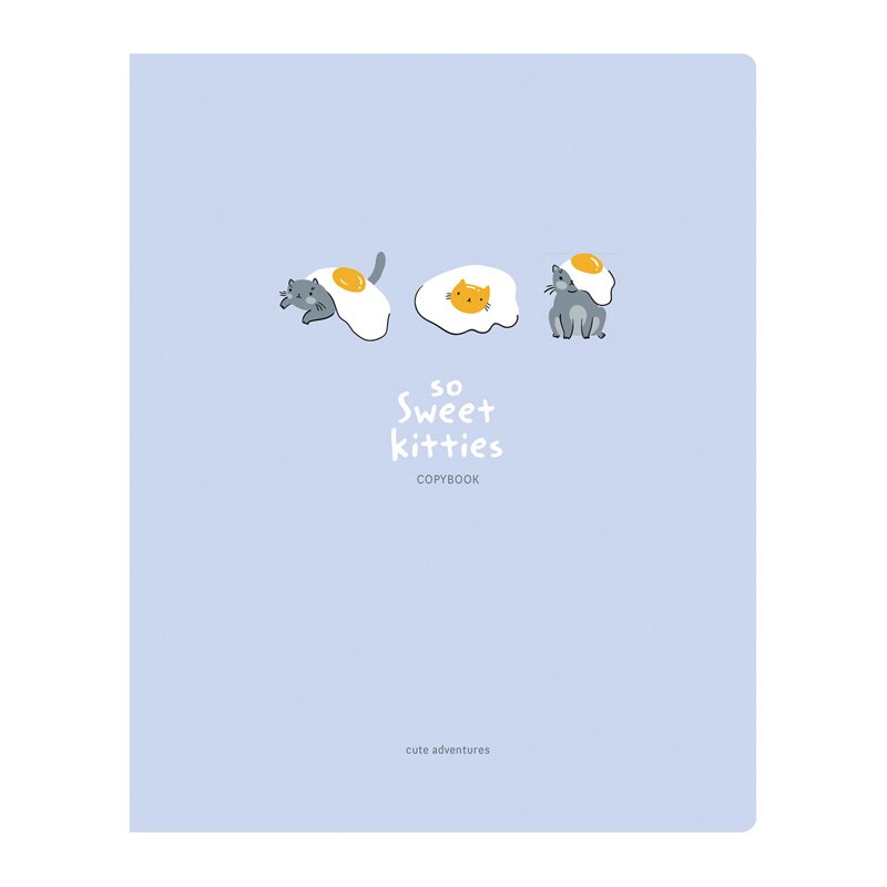 Тетрадь 48л., А5, клетка BG «Sweet kitty», матовая ламинация, выб. лак