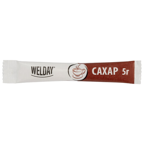 Сахар порционный OFFICE-BOX WELDAY (ВЭЛДЭЙ) в стиках по 5 г200 штук1 кг624095