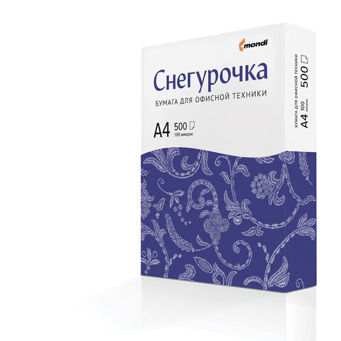 Бумага Снегурочка (A4, 80г/м², белизна 146% CIE, 500 листов)