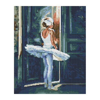 Алмазная мозаика ТРИ СОВЫ «Трепет перед выступлением», 40×50см, холст, картонная коробка с пластиковой ручкой