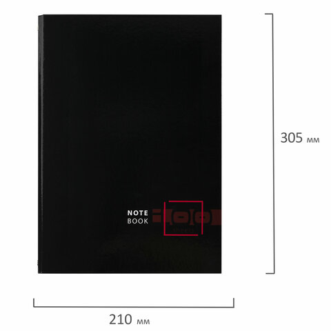 Тетрадь на кольцах БОЛЬШАЯ 225×302 мм А4, 100 л., обложка картон, клетка, BRAUBERG «Dark»