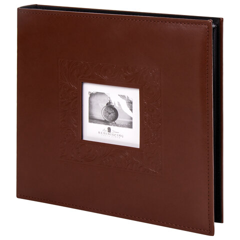 Фотоальбом BRAUBERG «Smooth brown» на 500 фото 10×15 смпод гладкую кожукоричневый391177