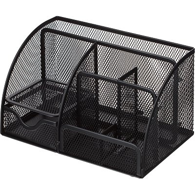 Подставка-органайзер д/канц. прин.7секций Attache125×140x220мм мет. сет. чер