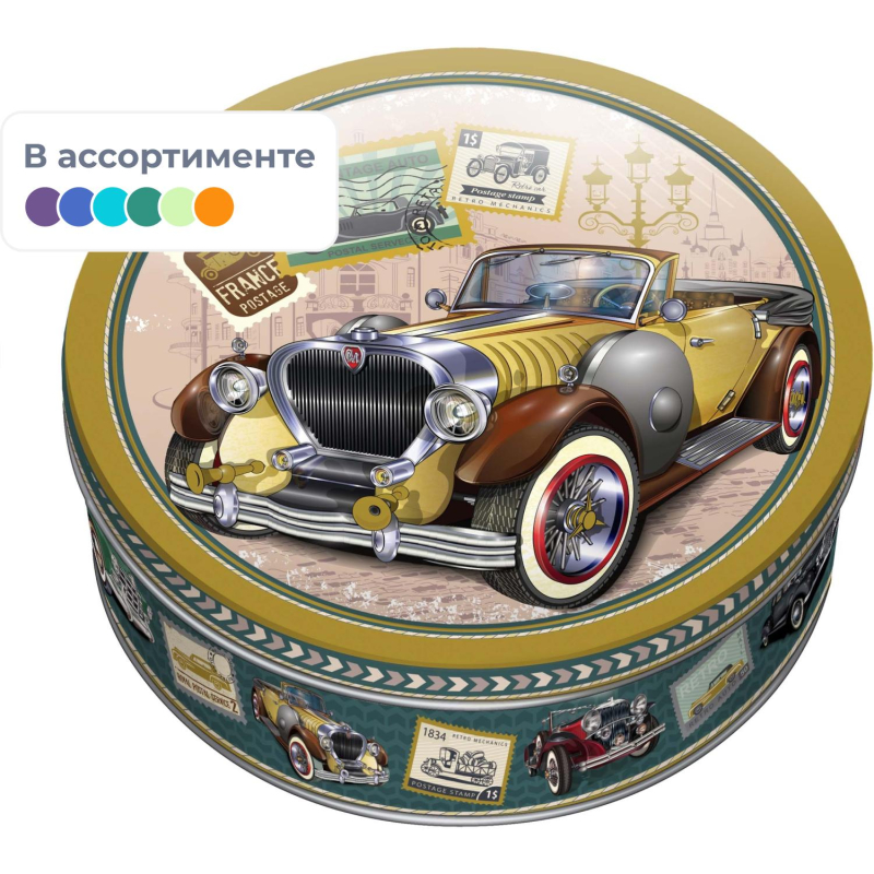 Печенье Regnum Ретромобиль сдобное ж/б 400г МС-4-47