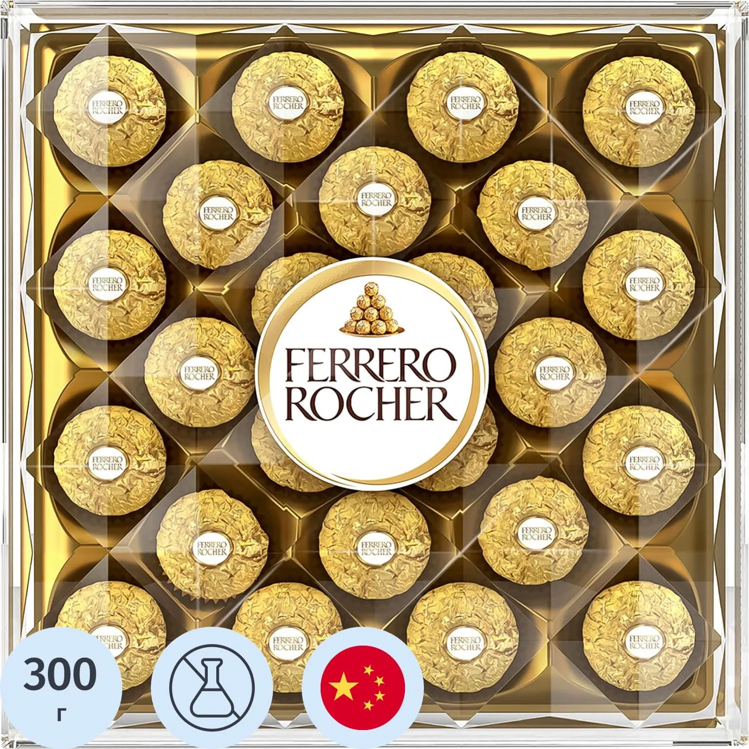 превью Конфеты Ferrero Rocher с кремом и лесным орехом 300 г