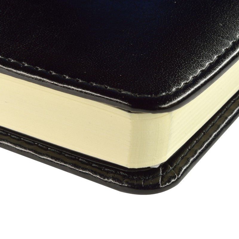 Ежедневник недатированный Bruno Visconti Prestige искусственная кожа А5 160 листов черный (145×210 мм)