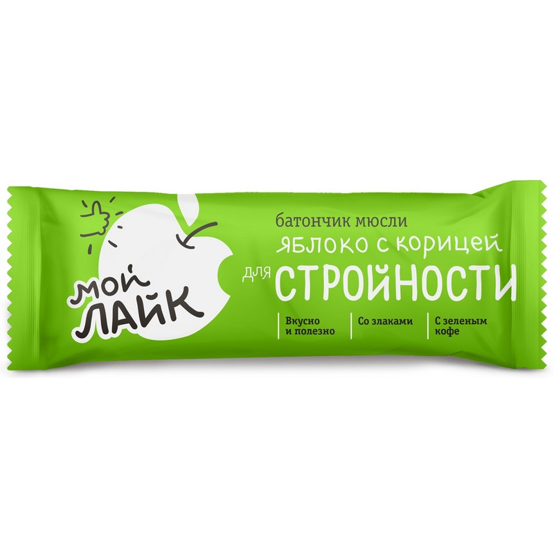 превью Батончик мюсли Леовит Яблоко с корицей для стройности, (30б/25г) 132351