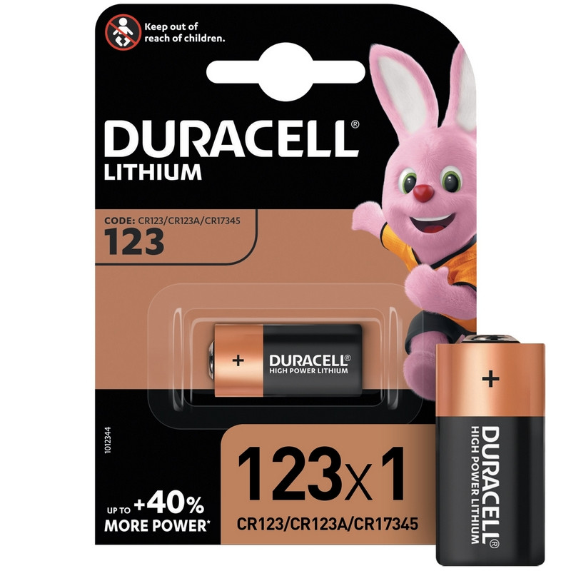 Батарея Duracell CR123 ULTRA 3V литий, для фотоапп. бл/1