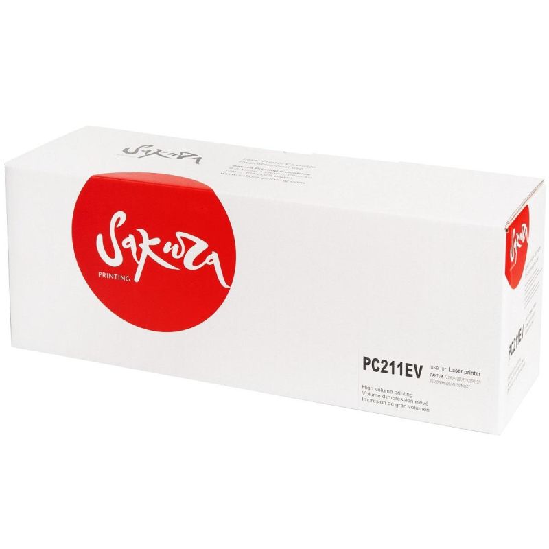 Картридж лазерный SAKURA PC211EV чер. для Pantum P2200, P2500, M6500/ M6600