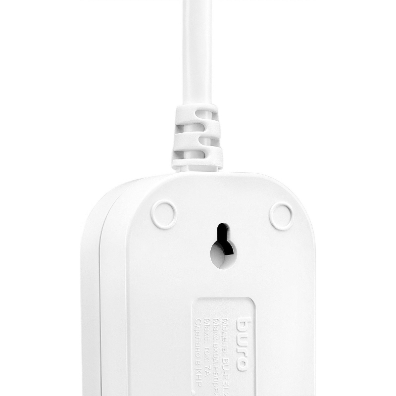 Удлинитель Buro BU-PSL2.3/W 3м (2 розетки) белый (пакет ПЭ)