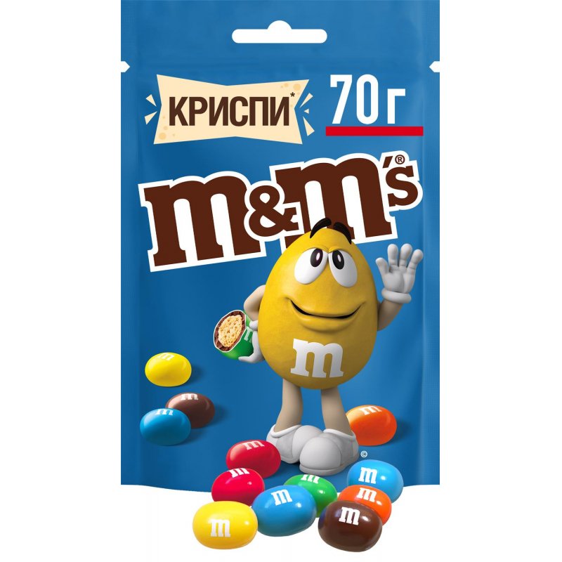 Драже M&M`s Криспи с шоколадом 70 г