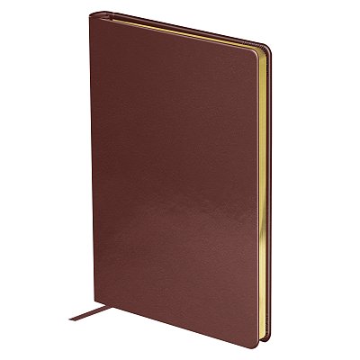 Ежедневник недатированный, А5, 136л., твердый переплет, кожзам, BG «Windsor. Dark red», красный, фольгированный срез