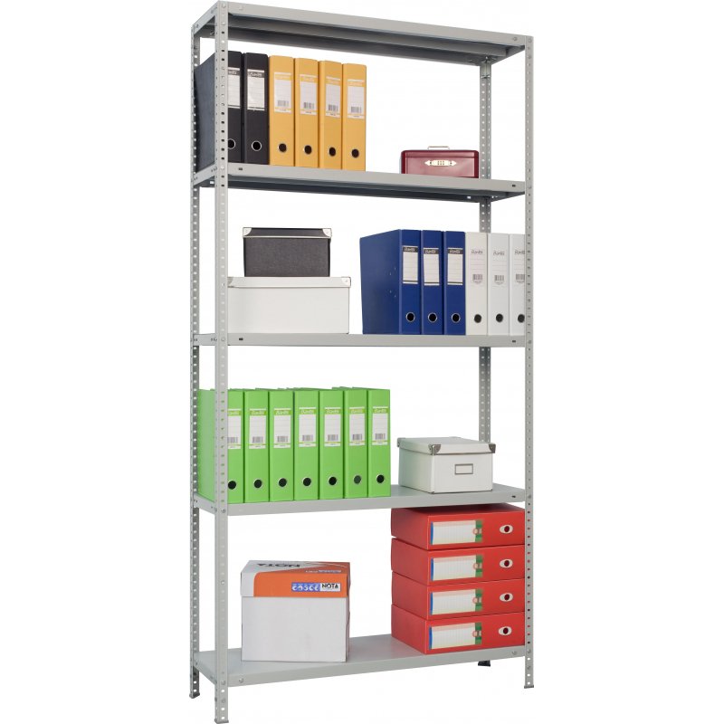 Стеллаж металлический Практик MS (5 полок, 1000×600×2000 мм)