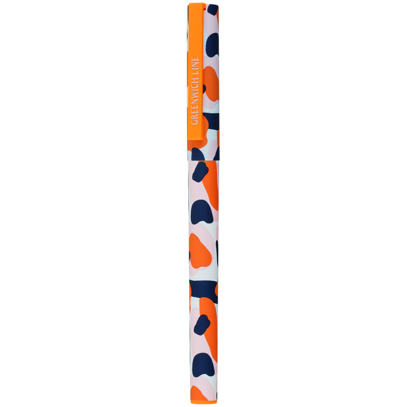 Ручка шариковая Greenwich Line «Trendy strokes» синяя, 0.7 мм, игольчатый стержень, грип, софт-тач