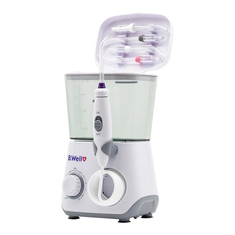 Ирригатор для полости рта (НДС 10%) B. WELL WI-933, стационарный, емкость резерв 0.8 л, 8 насадок, белый