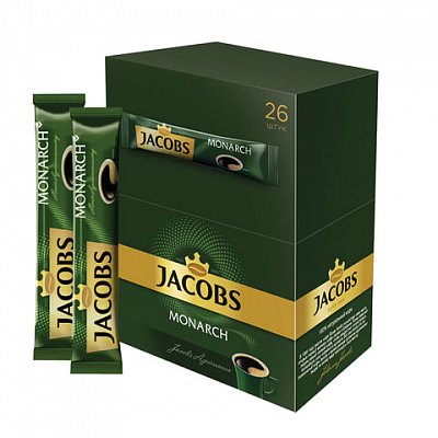 Кофе растворимый JACOBS MONARCH (Якобс Монарх), сублимированный, 1.8 г, пакетик