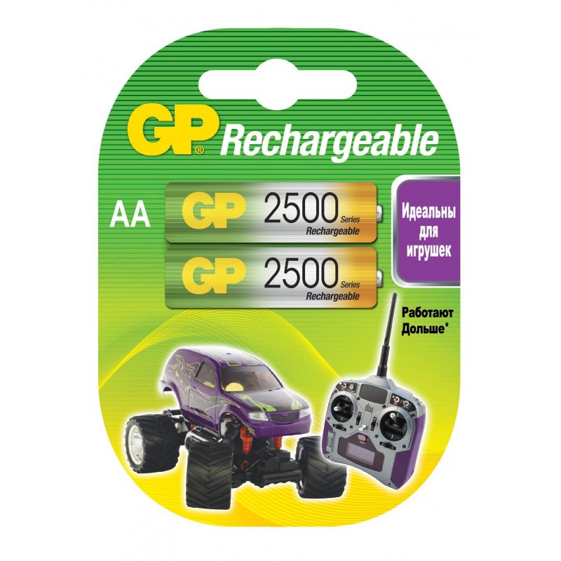 Элементы питания Аккумулятор GP 2500 мАн АА/LR6 NiMh бл/2