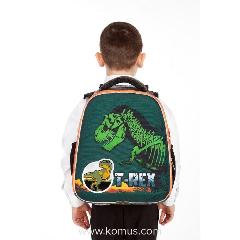 Ранец №1 School анатомический Basic T-Rex (неоновая подсветка корпуса на пульте д/у)