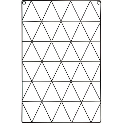 Доска органайзер-решетка Attache 36×55см черная, 3 зажима в наб